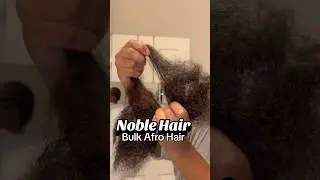 Afro Kinky Bulk Hair Crochet Method 💜#shorts