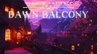 Magical Dawn Balcony | ACOTAR Music & Serene Soundscape | Welcome the New Day Calmly