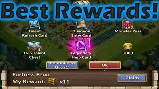 Castle Clash Fortress Feud Rewards BEST EVER