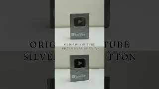 Origami YouTube Silver Play Button #diy #origami #craft