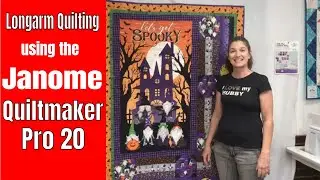 Longarm Quilting using the Janome QMP 20