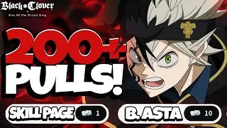 I WENT ALL IN, 200+ SUMMONS! INSANE F2P BLACK ASTA SUMMONS & RISKING IT ALL - Black Clover Mobile