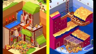 Idle Digger Inc! MAX LEVEL WORKER, SPEED, POWER, STAMINA EVOLUTION! (9999+ Level Digger & Build!)