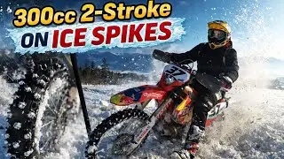 GasGas 300cc 2-Stroke on Ice Spikes