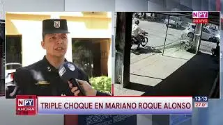 Triple crash in Mariano Roque Alonso