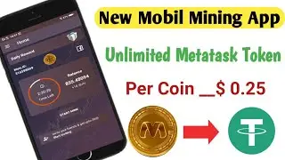 MeTaTasK New Mobile Mining Crypto || 10M/Hrs Mining With 0.25$ Listing Price || Don't Miss ||