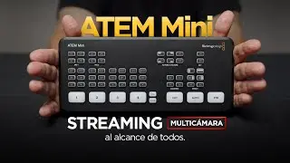 Switcher BlackMagic ATEM MINI - ¿cómo TRANSMITIR multicámara?🔥 - Review | Español