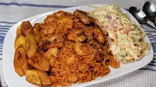 Shrimp & Fish Jollof Rice Recipe | Quick Dinner Recipe