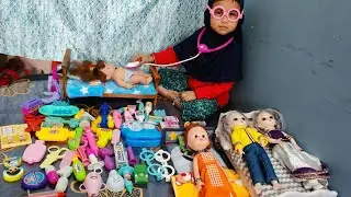 Doctor toy set playing/Doll with doctor play set game/Asra fun show 