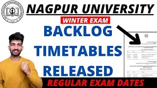 RTMNU Winter Exam Dates 2023 | RTMNU Backlog Exam Timetable Released
