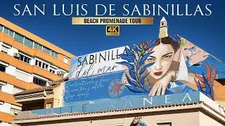 Beach Promenade Walking Tour 4K | San Luis de Sabinillas, Costa del Sol