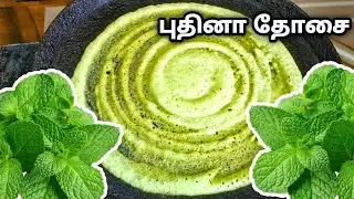 புதினா தோசை 😋 | Pudina Dosa Recipe In Tamil | Mint Recipes in tamil | Pudina recipes in tamil