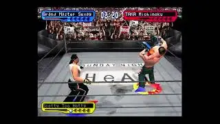 WWF Smackdown! 2 - PS1 Gameplay - Grand Master Sexay vs TAKA Michinoku