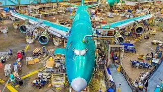 Удивительный современный процесс производства и сборки самолетов Boeing Невероятные производственные