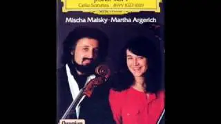 Argerich / Maisky: Cello Sonata in G, BWV 1027 - Andante (Bach) - DG, 1985