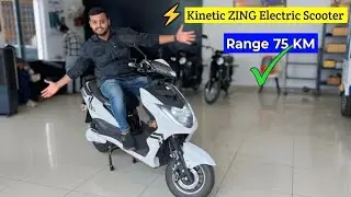 Electric Scooter⚡️Kinetic Green ZING Review , Price & Battery Range !!
