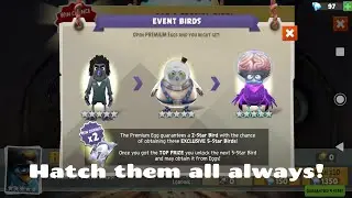 Ab evolution hatching all three event birds.