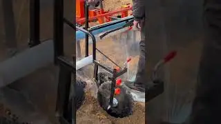 utilizing current technology in the agricultural sector by using walking machines to coat the soil