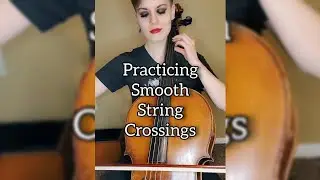 Cello String Crossing Tips! #CelloTipTuesday #SHORTS