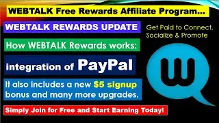 WEBTALK Free Rewards, Get Paid To Connect & be Social & Earn $5 SIGNUP AS A BONUS  & many more