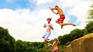 Nelson Ledges Cliff Diving!!