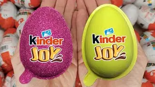 Satisfying Video | Unpacking Yummy Kinder Joy & Kinder Surprise Chocolate Eggs ASMR Candy Opening