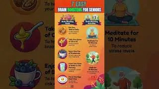 7 Brain Boosters For A Sharper Brain Tomorrow, Senior Nutrition #seniornutritiontips #shorts