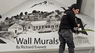How I painted a Wall Mural for the local Golf Club