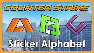 CS2 Stickers as Letters: The Counter-Strike Sticker Alphabet