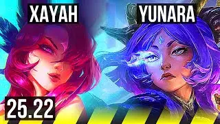 XAYAH & Rakan vs YUNARA & Galio (ADC) | 54k DMG, Legendary, Comeback, 16/5/10 | EUW Master | 25.22