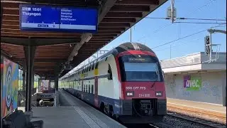Riding the Rabe514 DTZ Siemens Desiro Train! From Zurich Airport to Bassersdorf