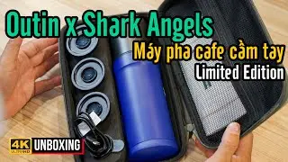 Máy pha Cà Phê Outin x SharkAngel Nano Portable Espresso Machine Ocean Blue (Limited Edition)