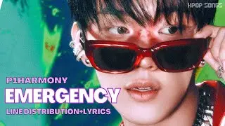 P1HARMONY - ‘EMERGENCY’ (Line Distribution+Lyrics Color Coded) REQUESTED