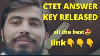 Ctet Dec2019 Official Answer Key Released