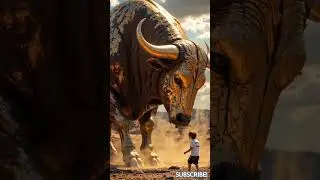 Big Bull and a Baby | Emotional,Strength and Innocence #shorts #music
