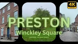 Winckley Square Preston Walking Tour | Autumn Morning in 4K Ultra HD