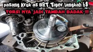 Установка коленвала BRT шаг 68 на двигатель Tiger