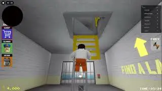 Playing Escape Barry Prison. Succesfully escaped...