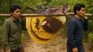 Wild Honey Harvest Surrounded by Angry Bees &ndash; Only Locals Dare to Do This