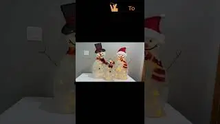 Dazzle Bright Christmas Snowman Family &ndash; Outdoor & Indoor 3-Piece Lighted D&eacute;cor! ✨
