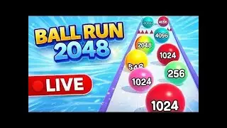 2048 Ball Run LIVE 🔴 | Big Merge Challenge | Level 66+