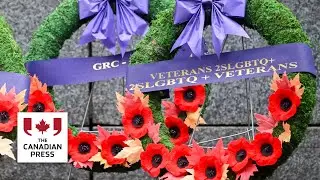 LGBT Purge survivor lays wreath at Montreal's Remembrance Day Ceremony