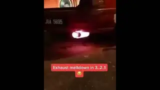 His Exhaust is about to MELT 💥| Crazy Tuner Car Backfire ❤️&zwj;🔥