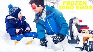 Динозавры в снежной горе видео для детей смотреть