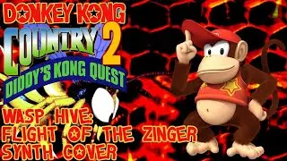 Donkey Kong Country 2 (SNES) - Wasp Hive:  Flight of the Zinger Synth Cover
