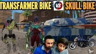 transformer bike vs fire skull || rope hero vice town || pagal gamerz