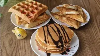 C&aacute;ch l&agrave;m Pancake/Hotdog Tam Gi&aacute;c/Waffle với 1 c&ocirc;ng thức