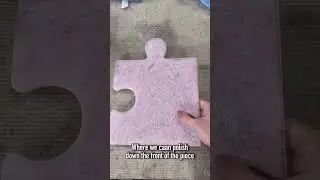 Finishing the Pink Glass Puzzle Piece! #shorts #vlog