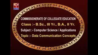 T-SAT || CCE || Computer Science - Data Communication Concepts || Live with B.Sambasiva Rao