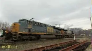 [HD] Pre Christmas Railfanning On CSX's B&A With Jingle Bells! & Plenty Of Action! 12/22/12